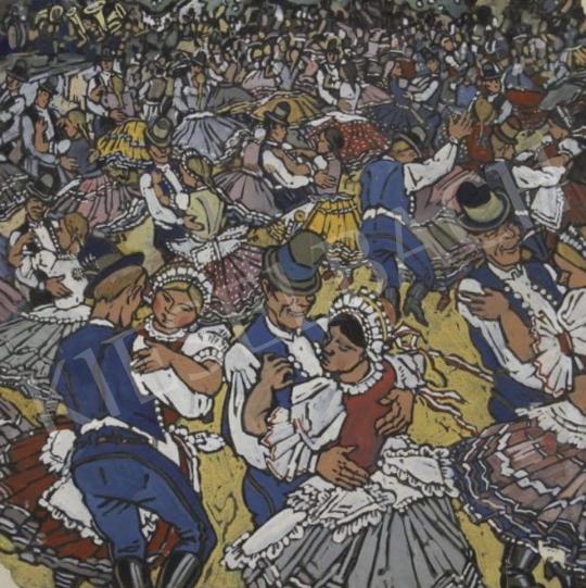 Muhits, Sándor - Wedding Party painting