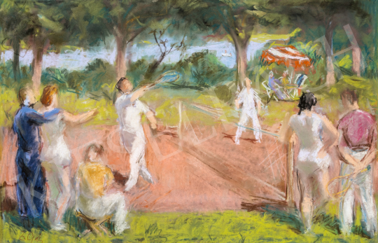  Z. Gács, György (Zartler György) - Tennis in Open Air | 66th Auction auction / 9 Lot