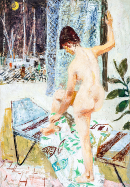 Breznay József - Saint-Tropez-i kikötő, 1960-as évek 