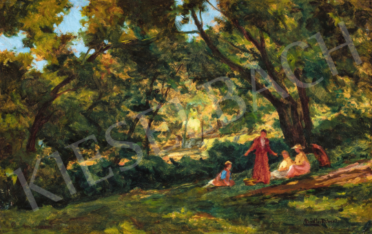  Nádler, Róbert - In the Shade of Chestnut Trees, c. 1907 | 66th Auction auction / 36 Lot