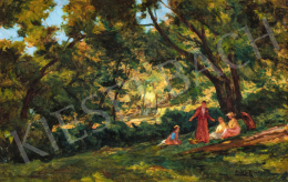  Nádler, Róbert - In the Shade of Chestnut Trees, c. 1907 