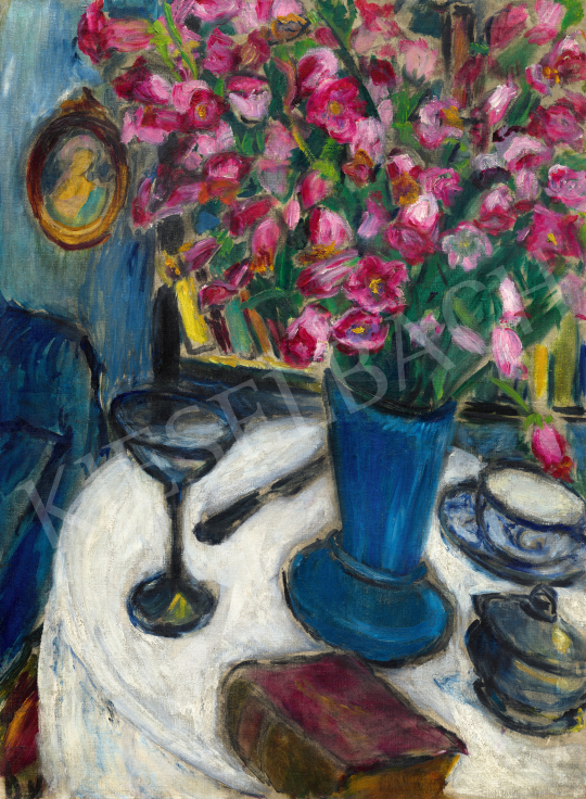  Dénes, Valéria - Pink Flowers (Flower Still-Life), c. 1910 | 66th Auction auction / 61 Lot