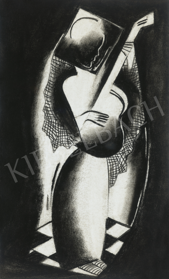  Kádár, Béla - Art Deco Girl with Guitar | 66th Auction auction / 69 Lot