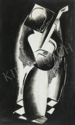  Kádár, Béla - Art Deco Girl with Guitar 