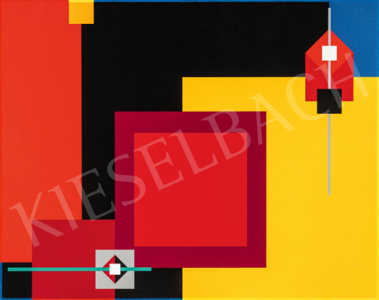  József Kádár - Colored Squares | 66th Auction auction / 78 Lot