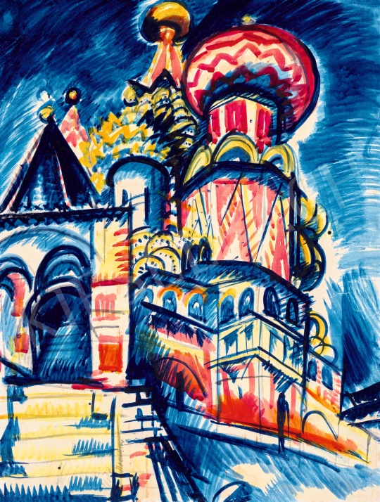 Uitz, Béla - Cathedral in Moscow, 1921 | 66th Auction auction / 88 Lot