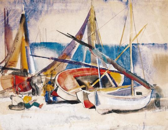 Aba-Novák, Vilmos - Boats, 1929 | 22. Auction auction / 6 Lot