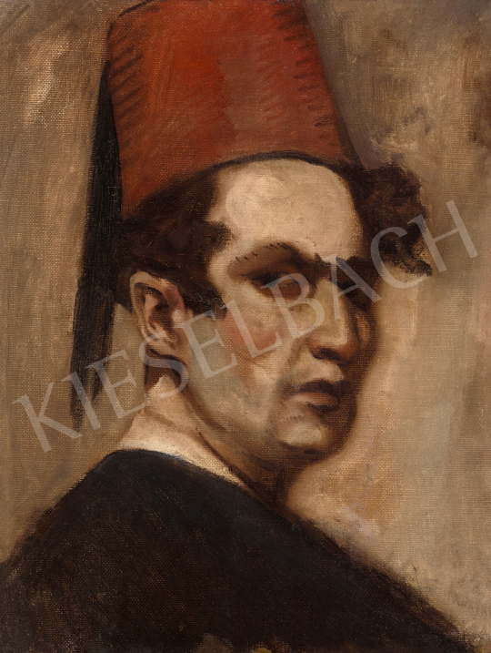  Kádár, Béla - Self-Portrait with Fez | 66th Auction auction / 101 Lot