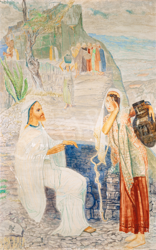 Nagy Sándor - Jézus és a samáriai asszony, 1943 | 66. Aukció aukció / 105 tétel