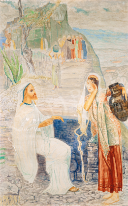 Nagy Sándor - Jézus és a samáriai asszony, 1943 