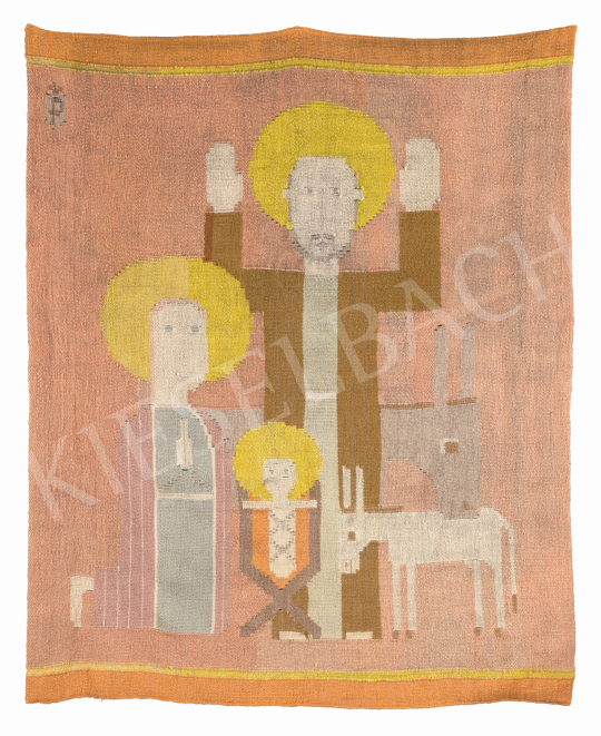 Pekáry István - Szent család (Krisztus születése), 1933 | 66. Aukció aukció / 107 tétel