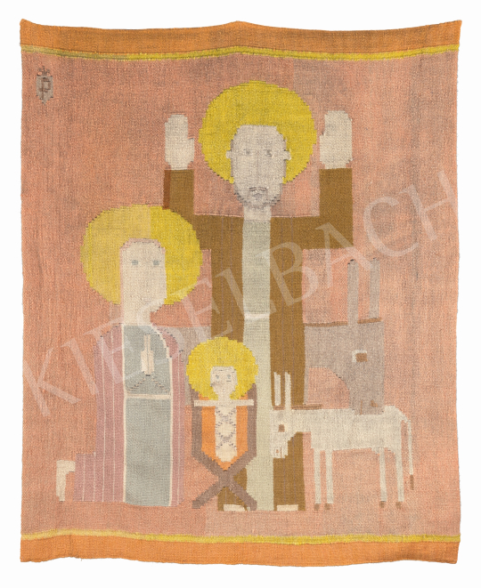 Pekáry István - Szent család (Krisztus születése), 1933 | 66. Aukció aukció / 107 tétel