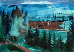  Bernáth, Aurél - Azure Landscape, c. 1928-1930 