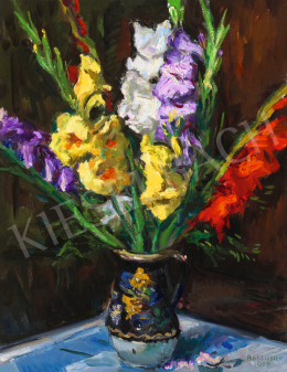  Boldizsár, István - Colorful Flowers in Vase, 1967 