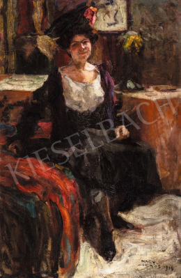  Nagy, Vilmos - Lady in the Salon, 1908 