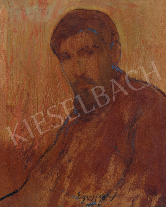 Egry József - Ifjúkori önarckép, 1906 | 66. Aukció aukció / 161 tétel