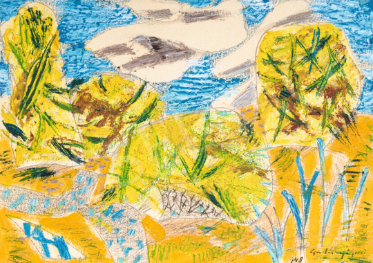 Gadányi, Jenő - Landscape with Birds, 1948 | 66th Auction auction / 206 Lot