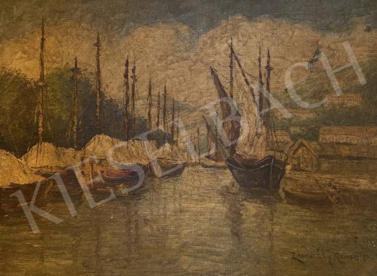 For sale  Zábráczky Remecz Lajos - Port 's painting