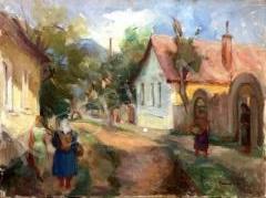 For sale Farkas, Eszter - Nagymaros landscape 's painting