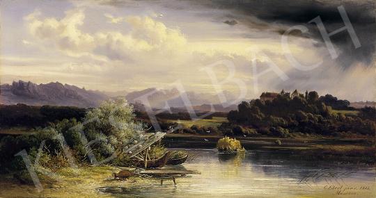  Ebert, Carl - Riverside Landscape with a Castle | 5th Auction auction / 60 Lot