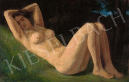 For sale  Czigány, Dezső - Lying Female Nude, first half of 1920s 's painting