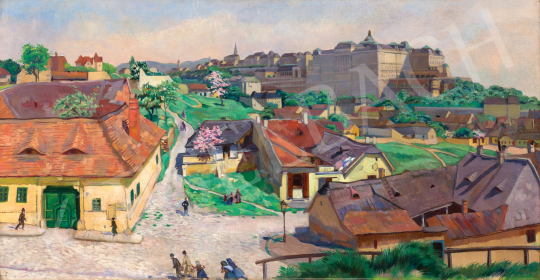 For sale Undi, Mariska - The View of Tabán with the Buda Castle, c. 1910 's painting