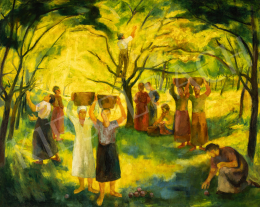  Szőnyi István - Gyümölcsszedők, 1928 