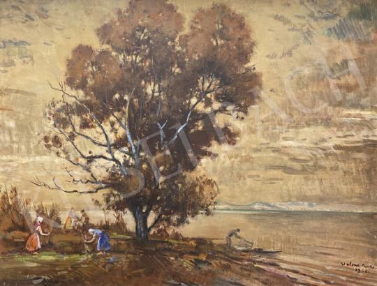 For sale Halvax, Gyula - Autumn mood at Balaton 1966 's painting