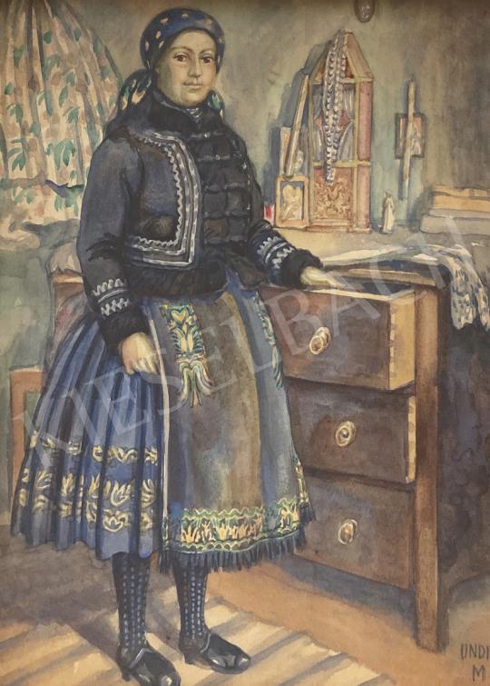 Eladó Undi Mariska - Kislány a tisztaszobában  festménye