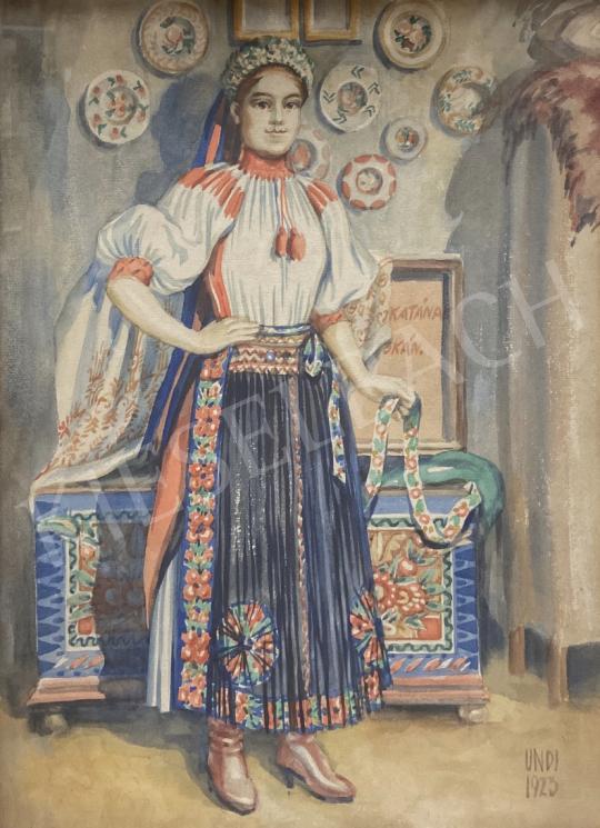 Eladó Undi Mariska - Menyecske 1923 festménye