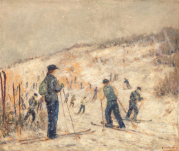 Guzsik, Ödön - Skiers in the Buda Hills 