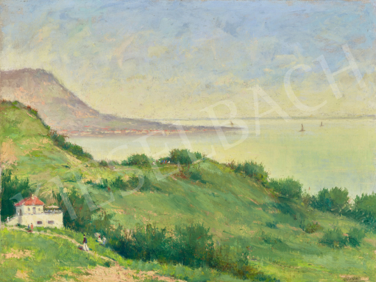 Guzsik, Ödön - Lake Balaton with Sailing Boats (Hill Badacsony Viewed from Szigliget) | 67th Auction auction / 4 Lot