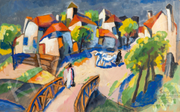  Kádár, Béla - City Scene, 1922 