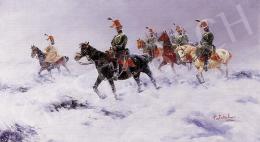  Pataky, László - Cavalrymen in Snowstorm 