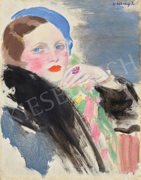  Vaszary János - Art deco nő (Divatmodell), 1935 körül | 67. Aukció aukció / 20 tétel