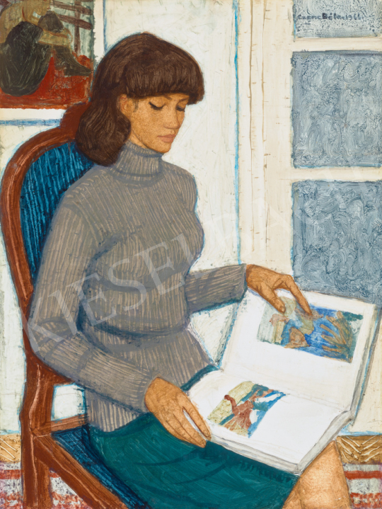  Czene, Béla jr. - Girl in a Grey Turtleneck, 1966 | 67th Auction auction / 30 Lot