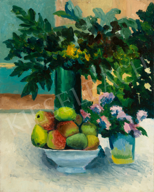 Orbán, Dezső - Still Life with Apples and Flowers, circa 1910 | 67th Auction auction / 34 Lot