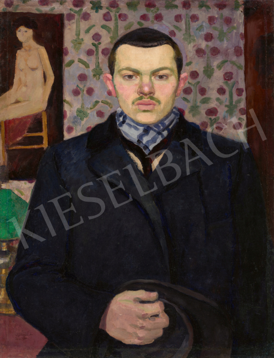 Mikola András - Párizsi önarckép, 1906 | 67. Aukció aukció / 35 tétel