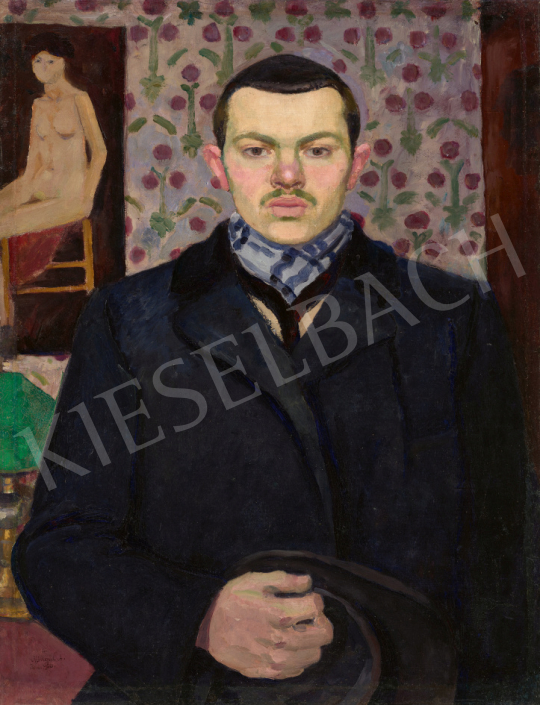 Mikola, András - Parisian Self Portrait, 1906 | 67th Auction auction / 35 Lot