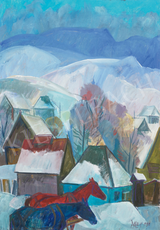  Páll, Lajos - Winter in Székelyföld, 1990 | 67th Auction auction / 36 Lot