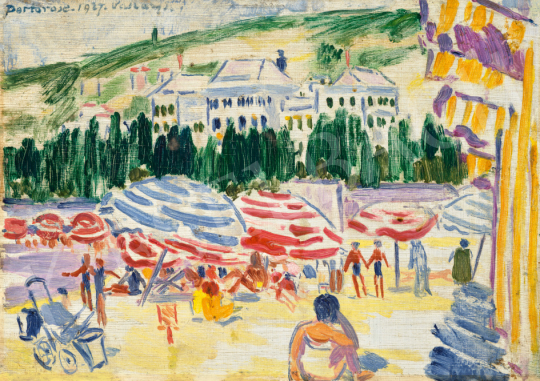  Vaszary János - Portorose-i strand, 1927 | 67. Aukció aukció / 38 tétel