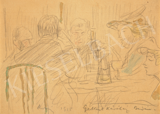 Rippl-Rónai, József - Friends at the Gellért Café | 67th Auction auction / 41 Lot