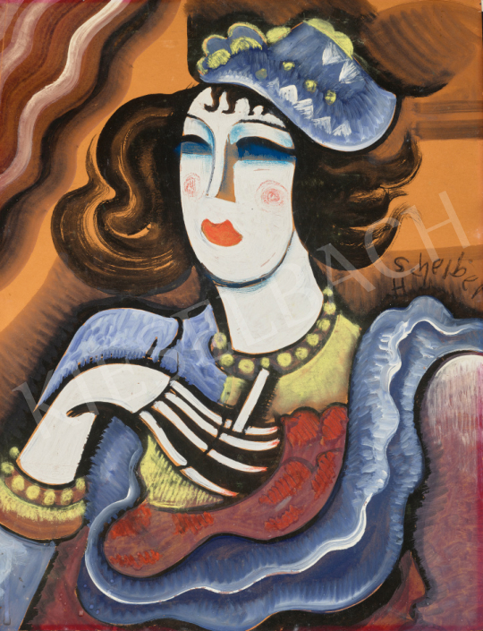  Scheiber, Hugó - Barmaid in a Hat, 1930s | 67th Auction auction / 42 Lot