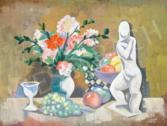  Kádár, Béla - Still Life with Art Deco Statue | 67th Auction auction / 62 Lot