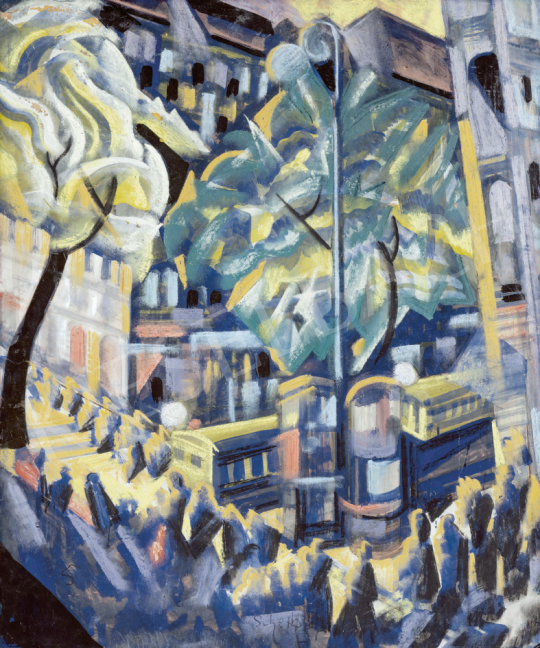  Scheiber, Hugó - Evening Lights of the City, late 1920s | 67th Auction auction / 64 Lot