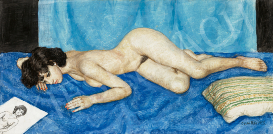  Czene, Béla jr. - Lying Nude, 1985 | 67th Auction auction / 75 Lot