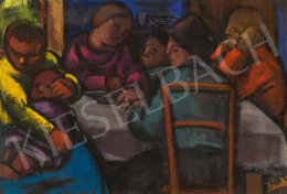  Jándi, Dávid - Family around the Table, circa 1935 
