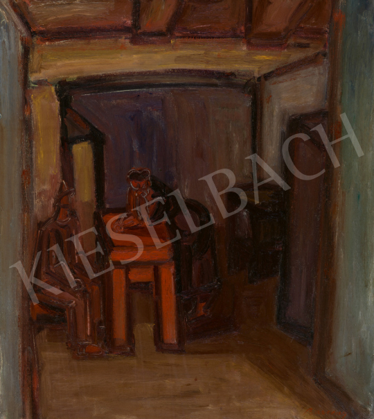  Barcsay Jenő - Szobában (Ketten), 1930-as évek közepe | 67. Aukció aukció / 86 tétel