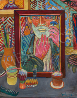 Bolmányi, Ferenc - Shaving Self-Portrait, 1946 