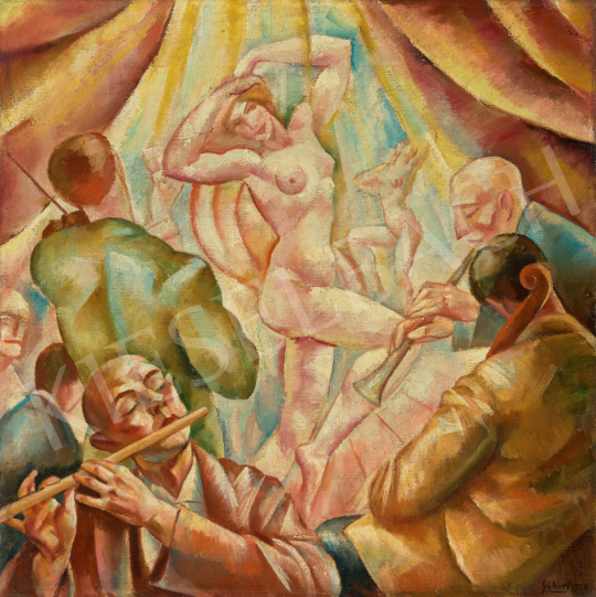 Gábor Jenő - Párizsi varieté (Vörös rivaldafény), 1925 | 67. Aukció aukció / 115 tétel
